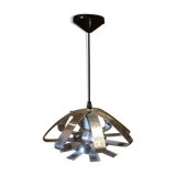 Chrome metal pendant lamp year 70