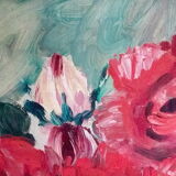 Painting painting the rose pot