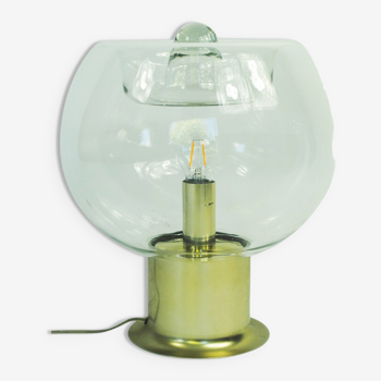 Lampe en verre soufflé à la main de Doria