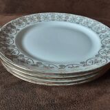 Set of 4 M&S Limoges Porcelain Dessert Plates