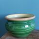 Glazed terracotta flower pot