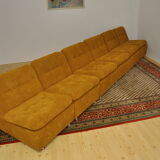Corduroy modular sofa, 1970s, set of 6