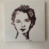 Femme - portrait sur toile impression