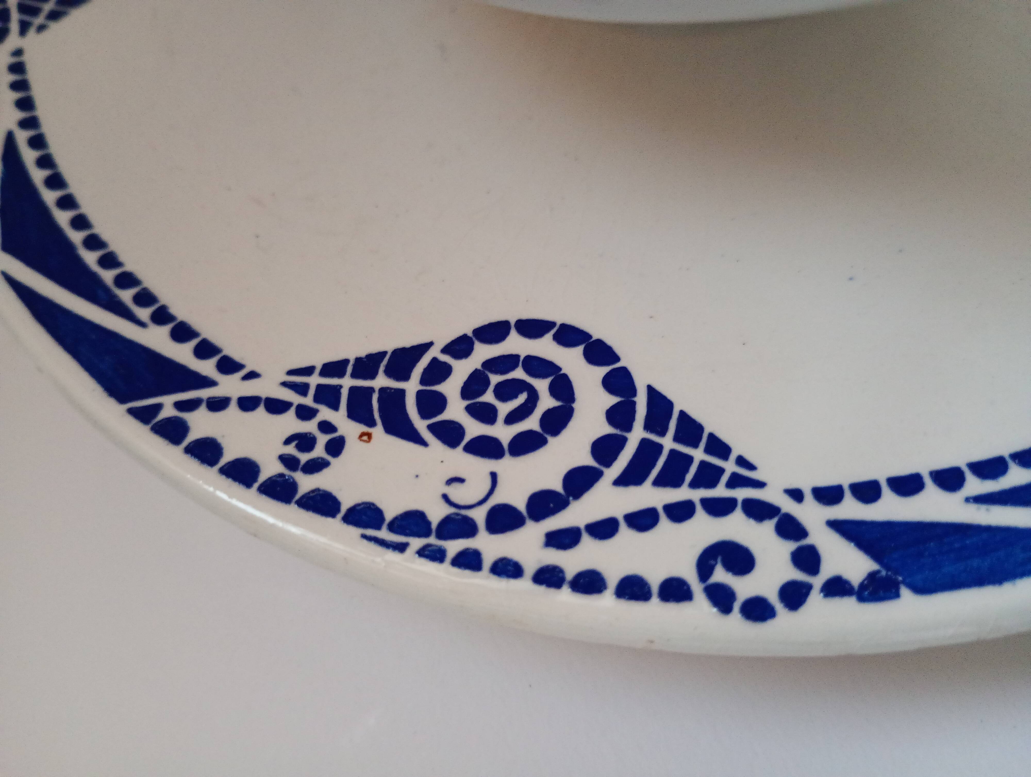 Porcelain sauce boat Moulin des Loups Orchies