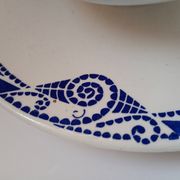 Porcelain sauce boat Moulin des Loups Orchies