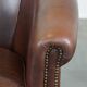 Cow leather club chair in English style