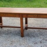 Oak farmhouse table 6 feet 2 drawers 200cm