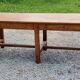 Table de ferme en chêne 6 pieds 2 tiroirs 200cm