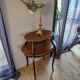 Table à thé marquetée style Louis XV 19ème