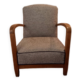 1960s armchair in solid beech