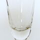 Suite of six former crystal champagne flutes