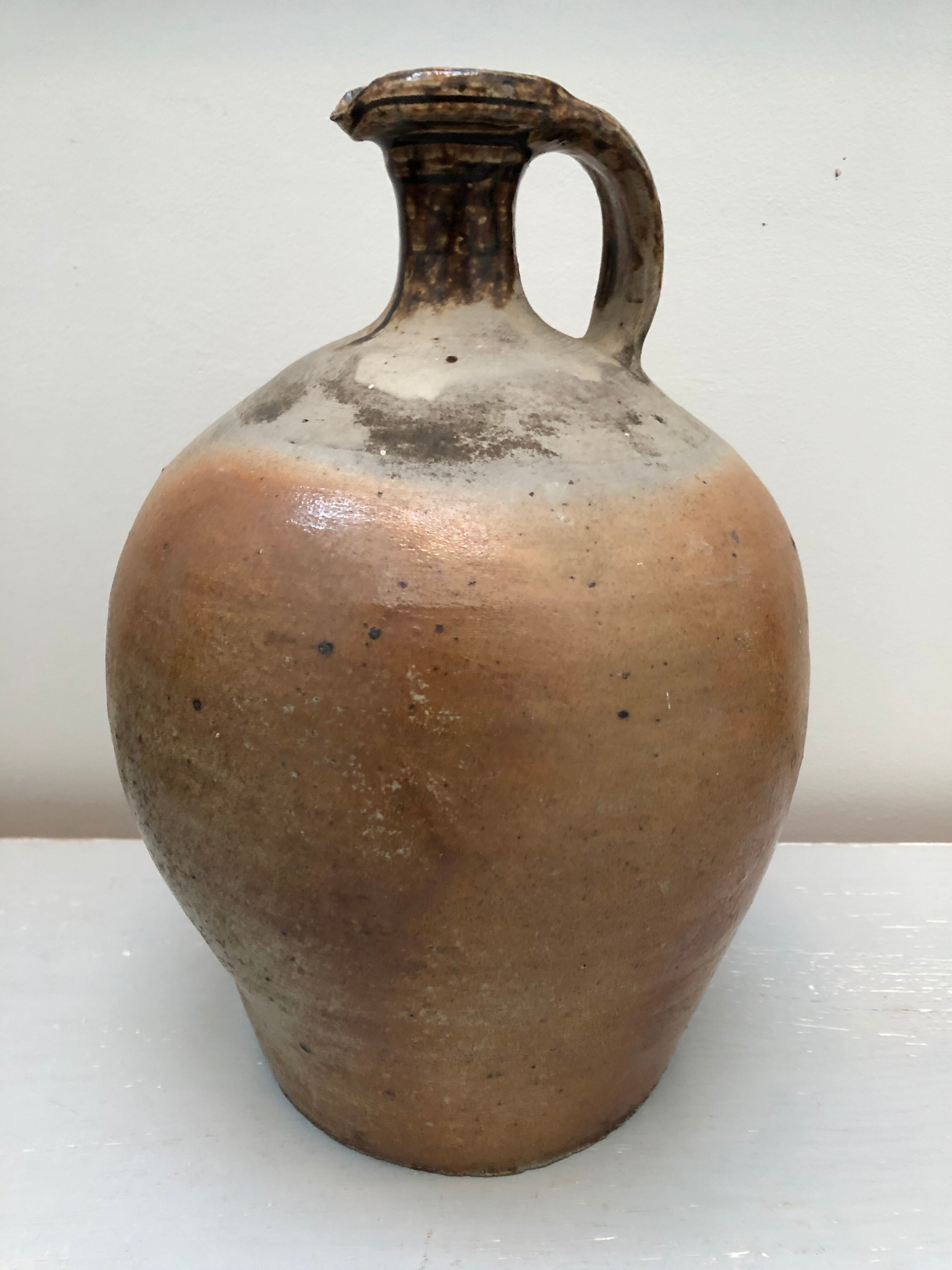 Large amphora, pitcher in glazed earth