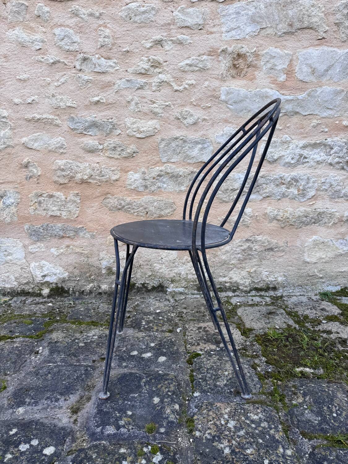 Set of handcrafted wrought iron chairs