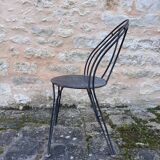 Ensemble de chaises en fer forgées artisanales