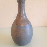 Vase soliflore en ceramique grise et bleue par KHL vintage années 60-70