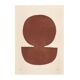 Duo of abstract paintings on paper signed Eawy.