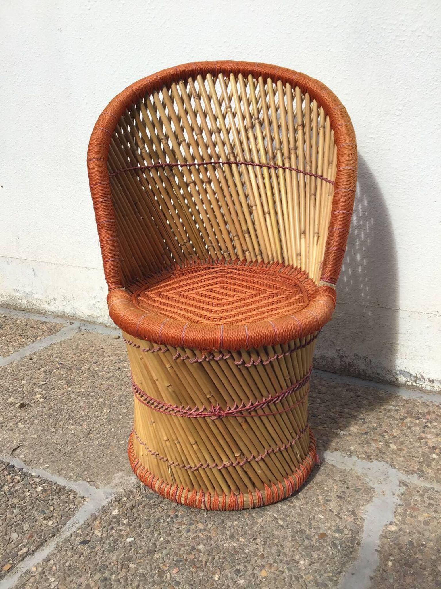 Rattan armchair