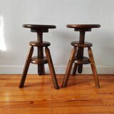 Old workshop screw stools