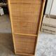 Armoire deux portes en osier et bambou