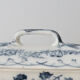 Comb holder or old Sarreguemines pen holder in earthenware, Bertha model