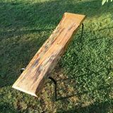 Rough wooden bench