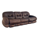 Leather Okay sofa by Adriano Piazzesi, Italy 1970s