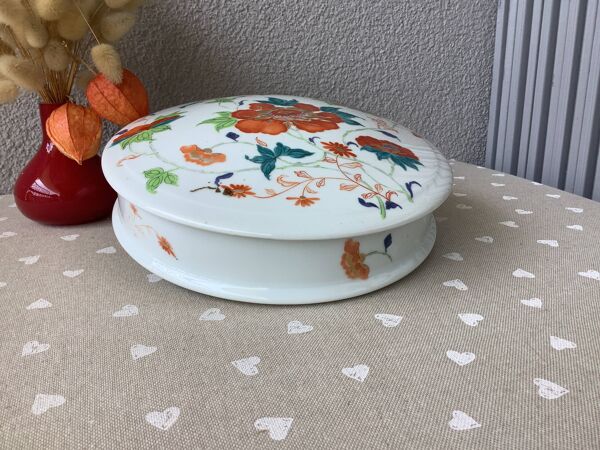 Boîte A.Raynaud & Cie Limoges décor Hokusai