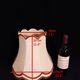 Vintage bell-shaped lampshade with scalloped edges