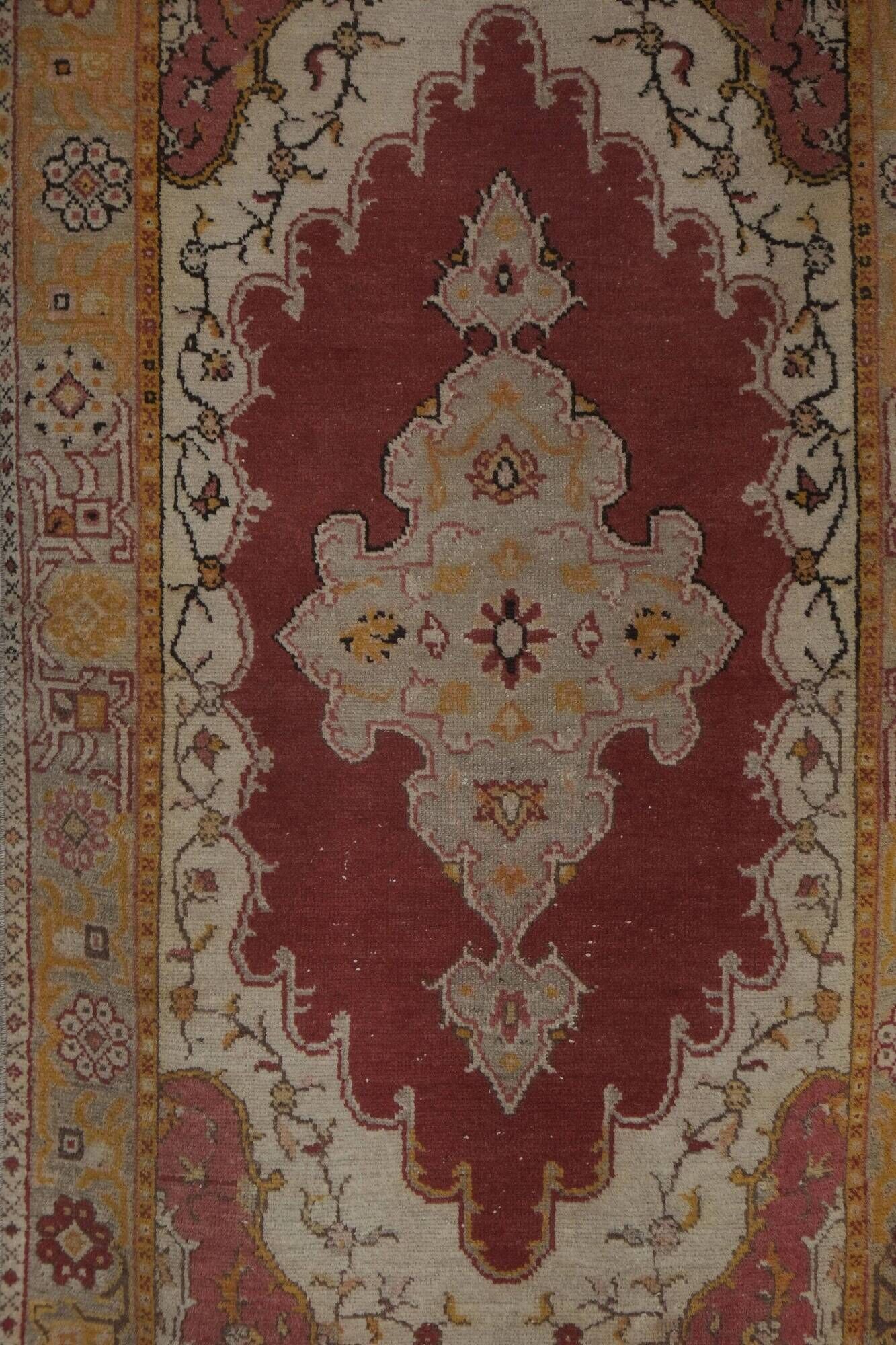 Vintage handmade Turkish rug 105x240 cm