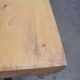 Large bistro table with a wooden top and cast iron legs - 2m56