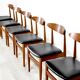 Set Of 6 Vintage Midcentury Danish Teak Chairs. Delivery. Modern /