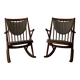 Set of 2 Danish Teak Rocking Chairs Model 182 Frank Reenskaug 1950s