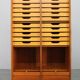 Cabinet de bureau tambour des années 60, Danemark.