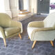 Danish chair club organic years soft 50 green glossy