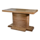 Oak side table attributed to Gaston Poisson, 1960s.