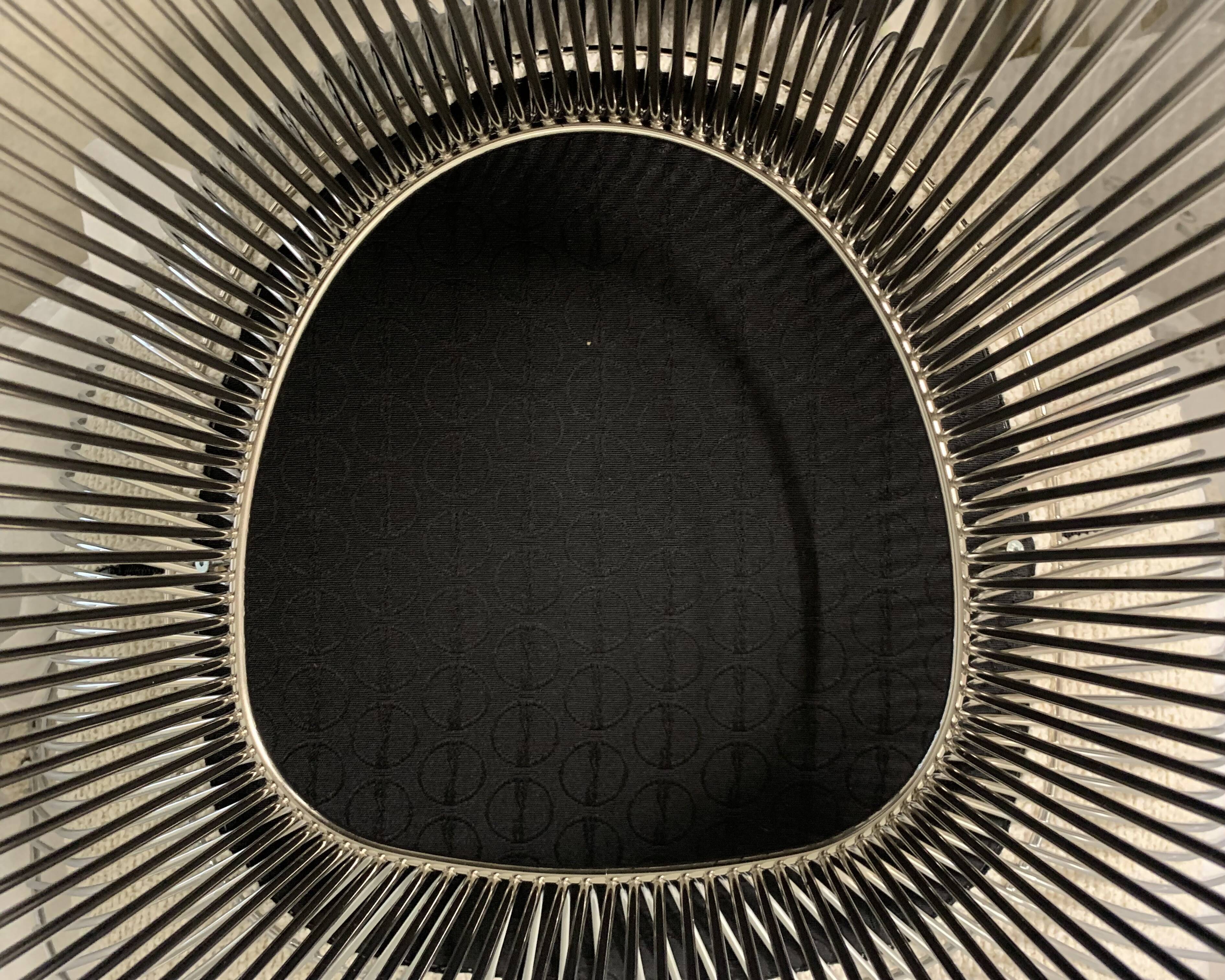 Chrome armchair Warren Platner Knoll