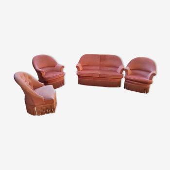 Set sofa and armchairs toad