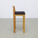 5x Bar Stool in Massive Wood by Göhring
