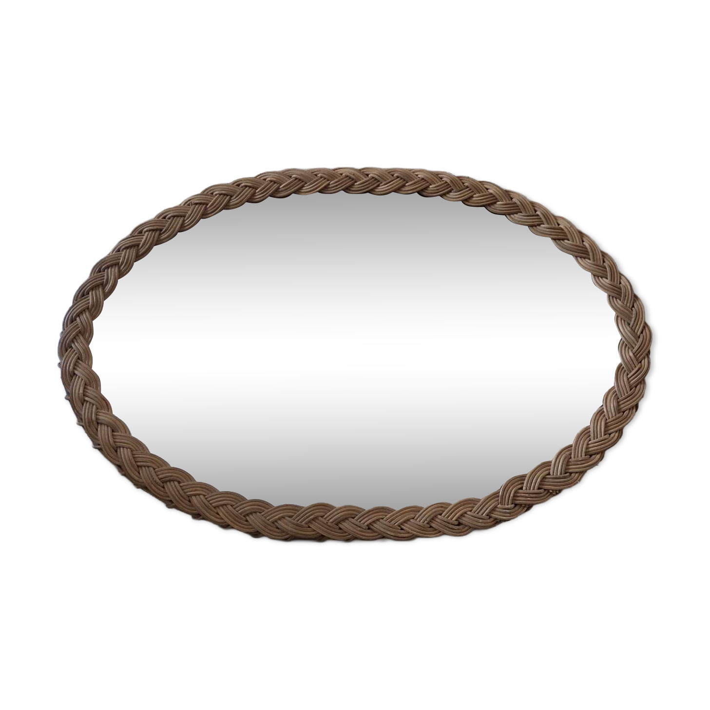 Rattan mirror from the 60s/70s.