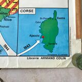 school map Librairie Armand Colin Reinhart and Wagret La France from 1939 to 1945 / 2nd GM 1970