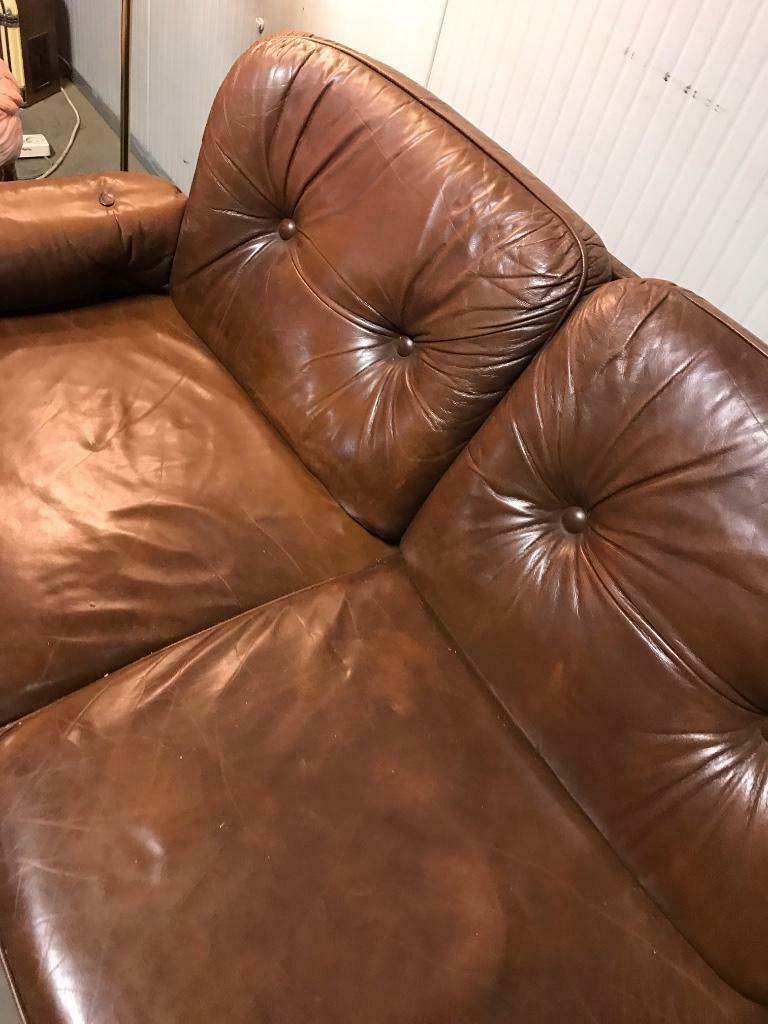 Vintage leather seat sofa