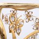 Butterfly brass and Crystal Oval shaped side Table Hollywood Regency 1980s