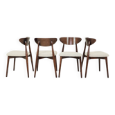Dining chairs set of 4 bouclé Pearl Scandinavian design
