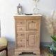 Small raw wood secretary