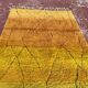 Moroccan Beni Ouarain rug 300 × 200 cm – saffron yellow and black