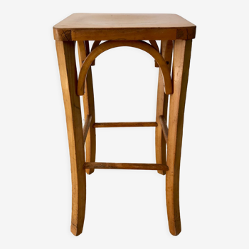 Baumann bistro stool in light beech wood 50s
