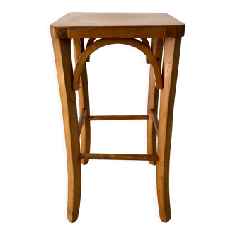 Baumann bistro stool in light beech wood 50s