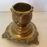 Tripod bronze candle holder