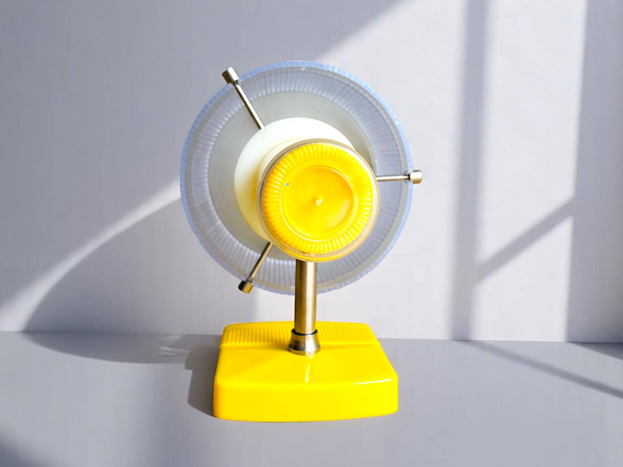 Mid century modern yellow wall sconce light