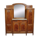 Art Nouveau period sideboard in mahogany and amboyna burl circa 1900